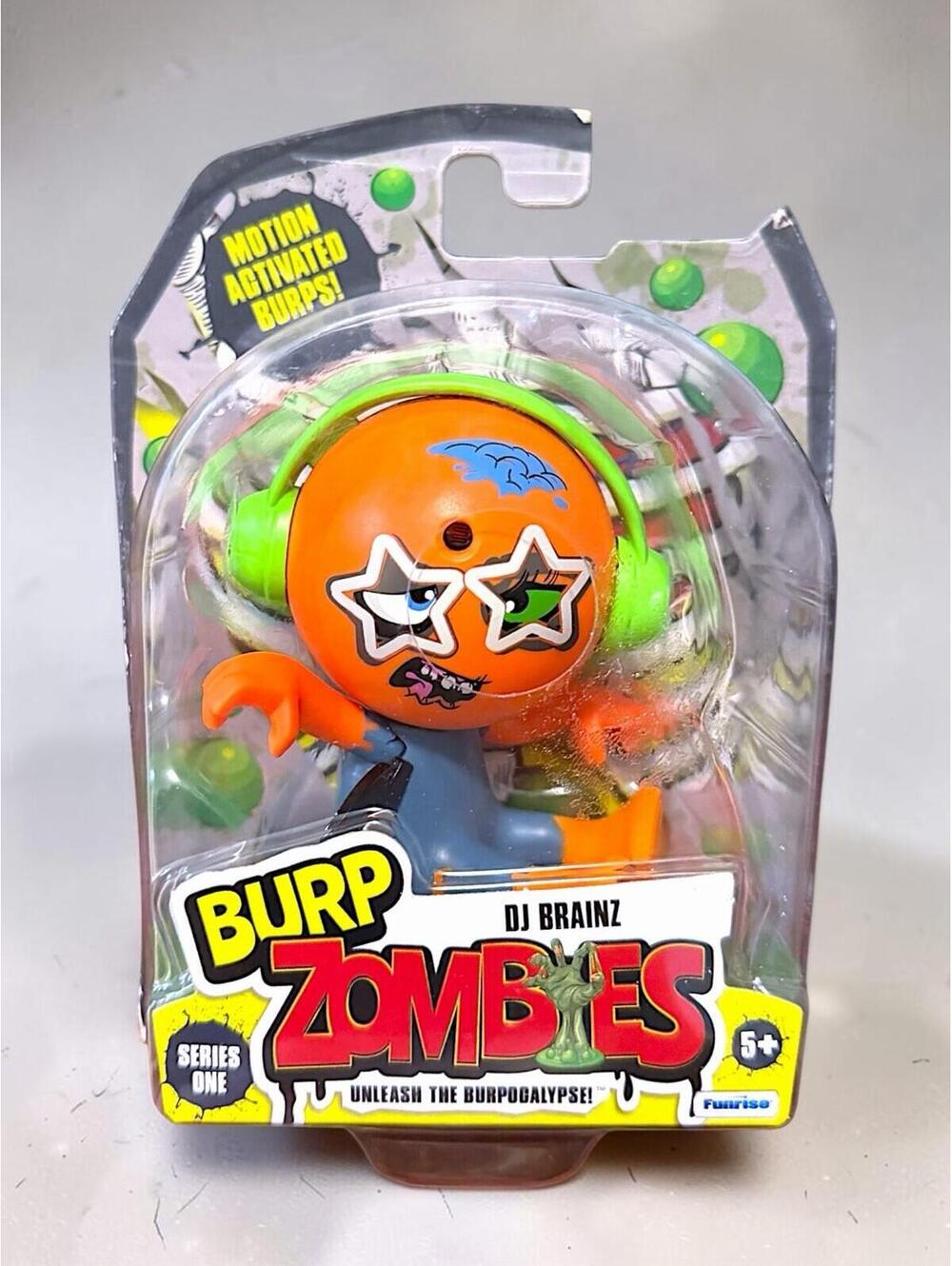 Burp Zombie DJ Brainz Motion Activated Talking Toy Belching Sounds READ Series 1